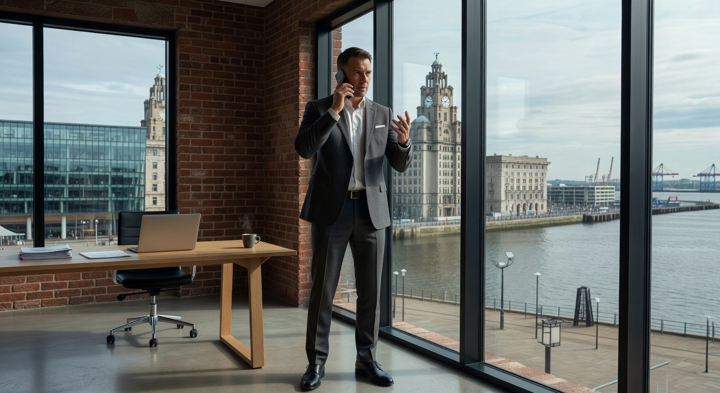 Professional on phone call Liverpool