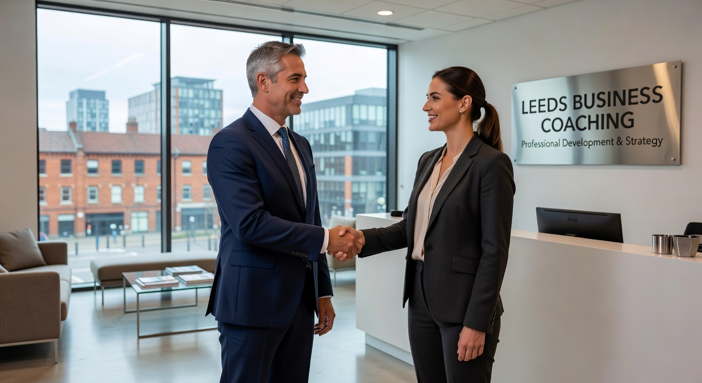 Professional handshake in Leeds